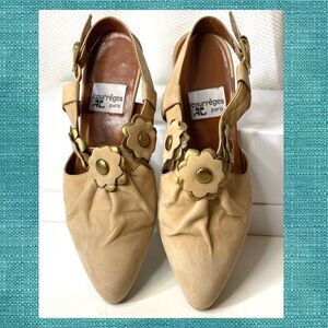RARE Vintage André Courrèges starategia mule sling backs sandals size 36  5 USA